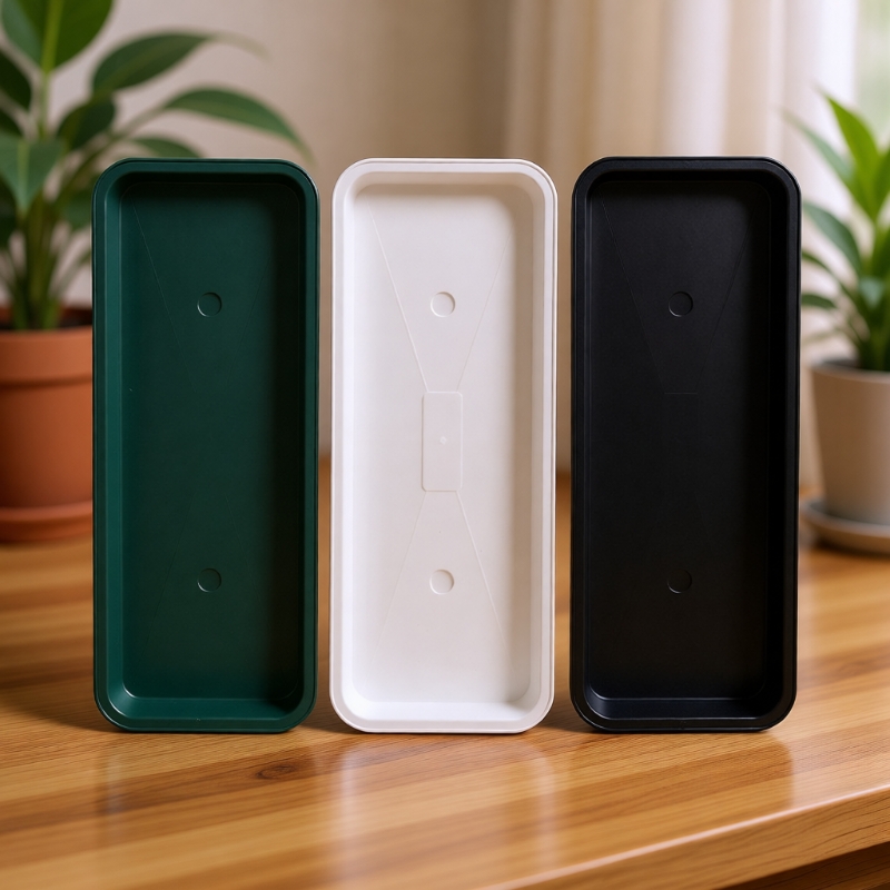 特大号长方形塑料花盆托盘底座加厚接水盘细窄窗台养花种菜盆底托