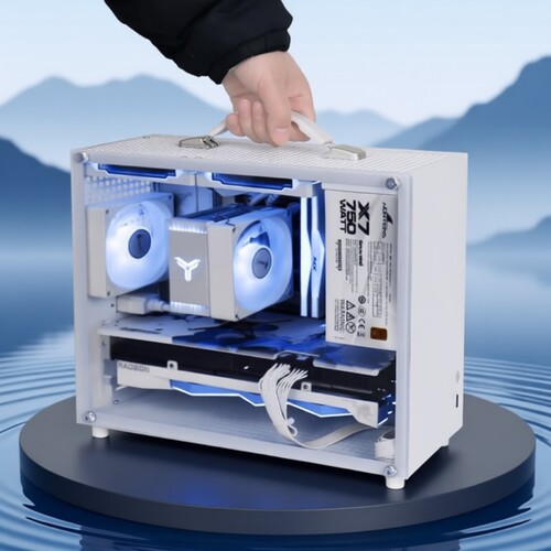 京特尔A600ITX/matx机箱小型便携手提迷你台式电脑主机风扇高颜值