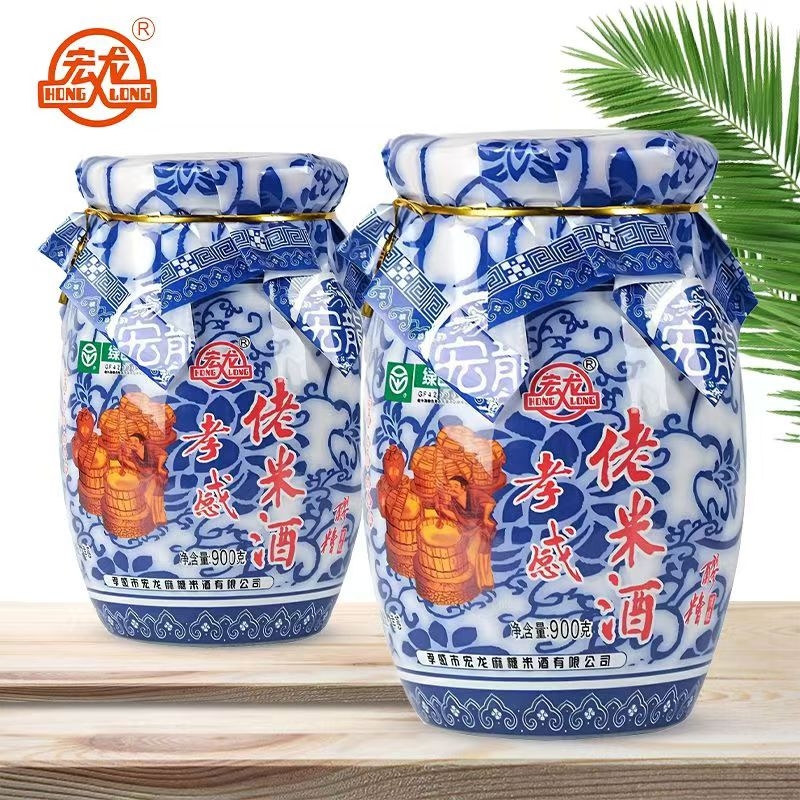 宏龙 孝感佬米酒900g/瓶 青花