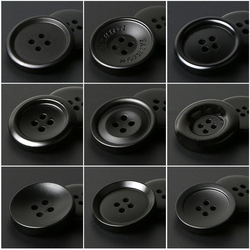 纽扣扣子风衣女树脂黑色钮扣高端男西装衣服大衣配件大全开衫西服