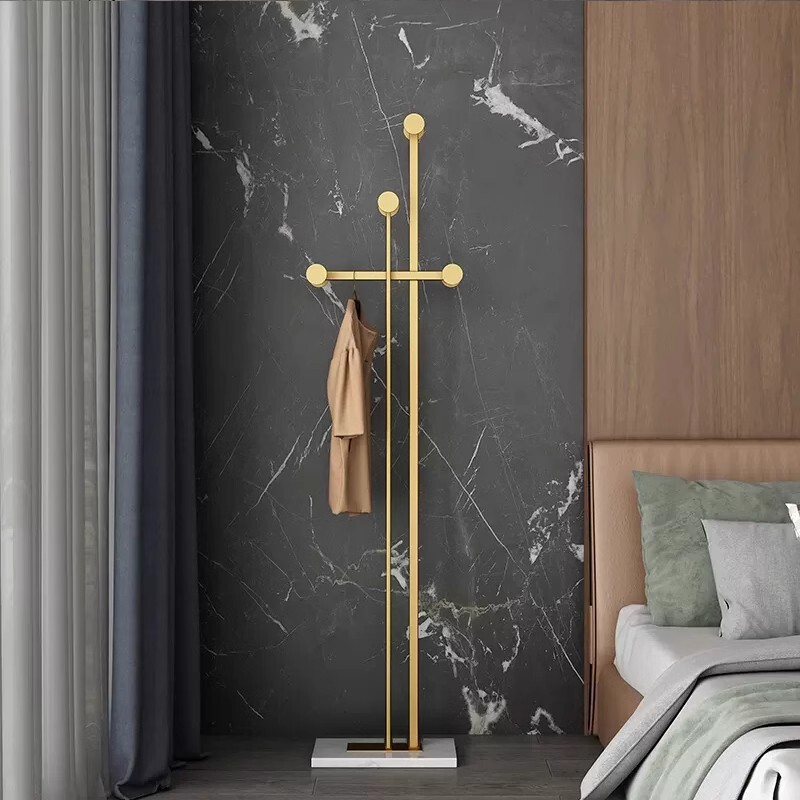 轻奢衣帽架客厅卧室落地挂衣架家用立式晾衣架衣架子玄关创意简易