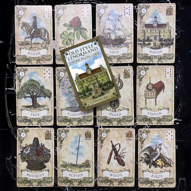 现货包邮 Old Style Lenormand 老式雷诺曼英文桌游卡牌送牌袋