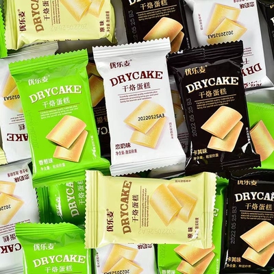 优乐麦干烙蛋糕网红爆款宿舍追剧休闲解馋零食糕点鸡蛋煎饼干好吃