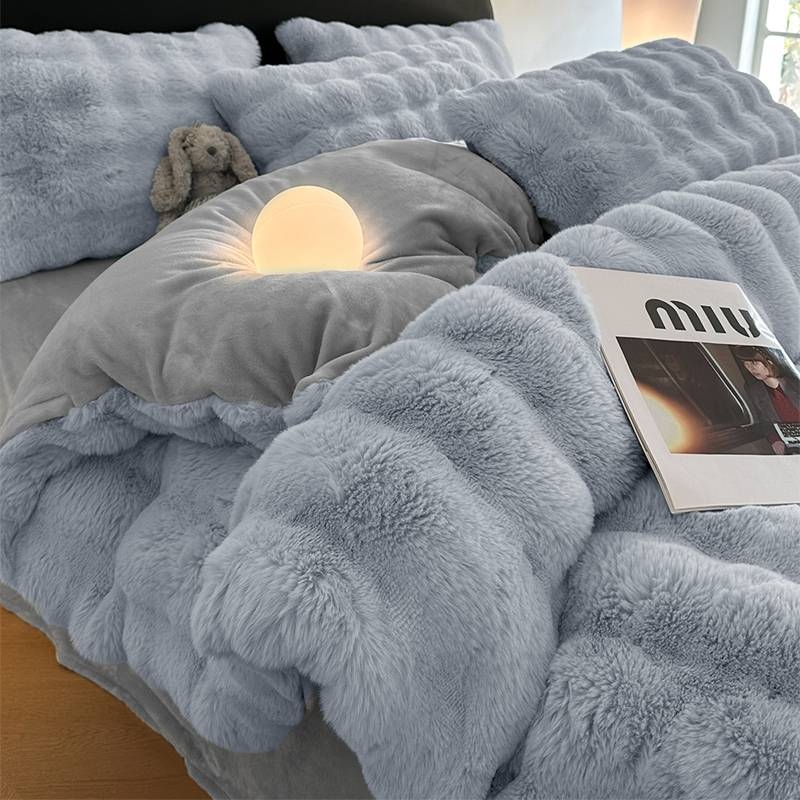 【软的离谱！】仿兔毛绒春秋棉被