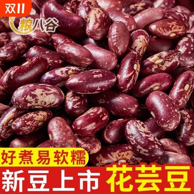 粮八谷新豆紫花芸豆云南农家四季豆花豆新豆新鲜酸菜东北饭豆子