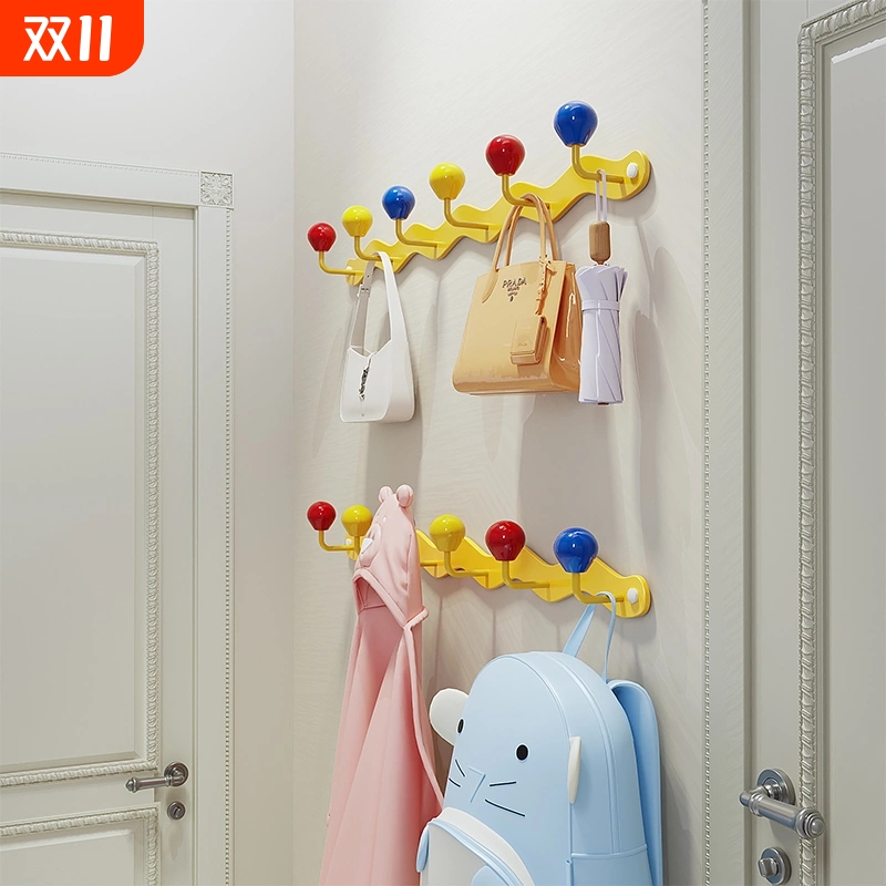 玄关进门挂钩卧室免打孔门后挂钩