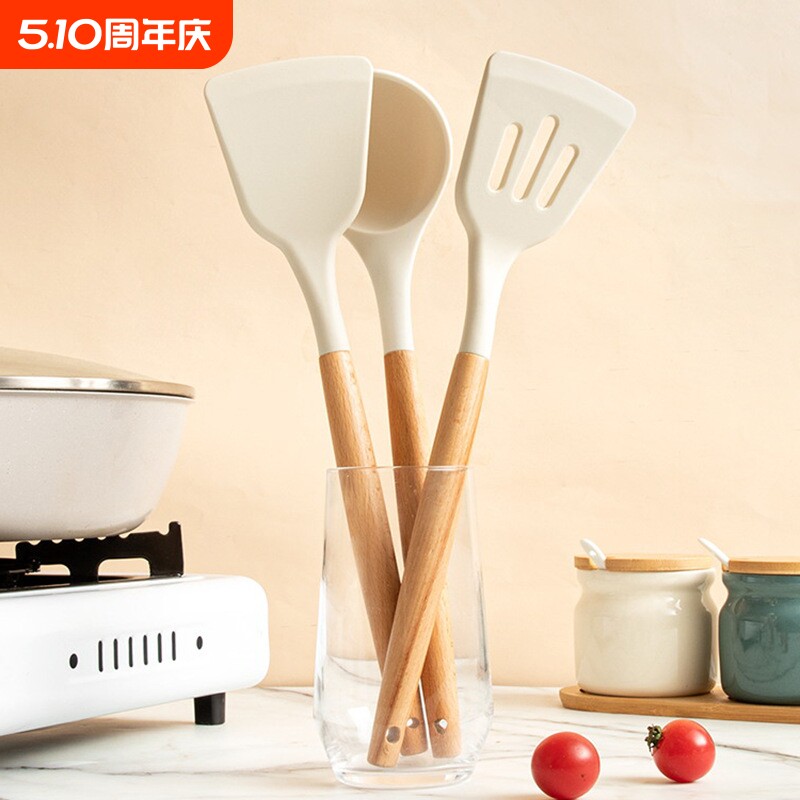 食品级硅胶锅铲家用炒菜铲子不粘锅专用厨房用品硅胶铲套装耐高温