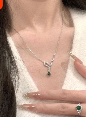 灵蛇纹理清晰百搭个性项链饰品