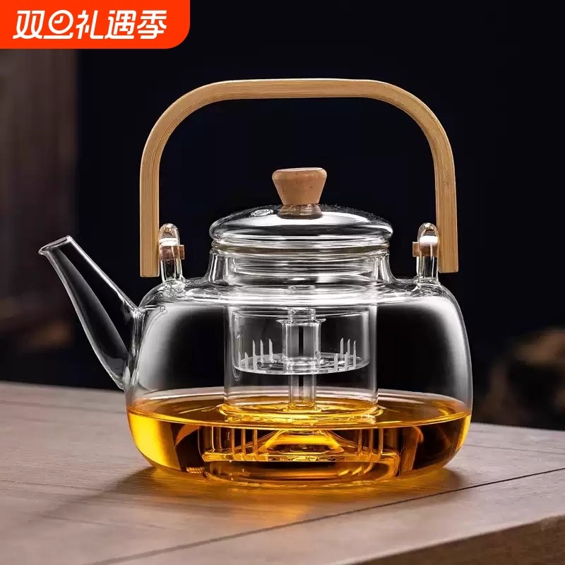 玻璃茶壶泡茶家用2025新款围炉煮茶器大容量电陶炉烧水壶茶具套装