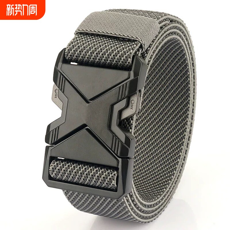 战术腰带户外作训合金扣尼龙弹力男弹性快拆裤带学生松紧帆布编织