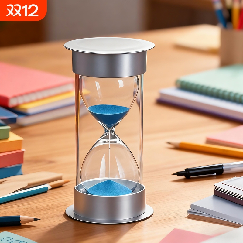 学霸时间管理器沙漏计时器儿童防摔5/10/15/20/30/60分钟学习摆件