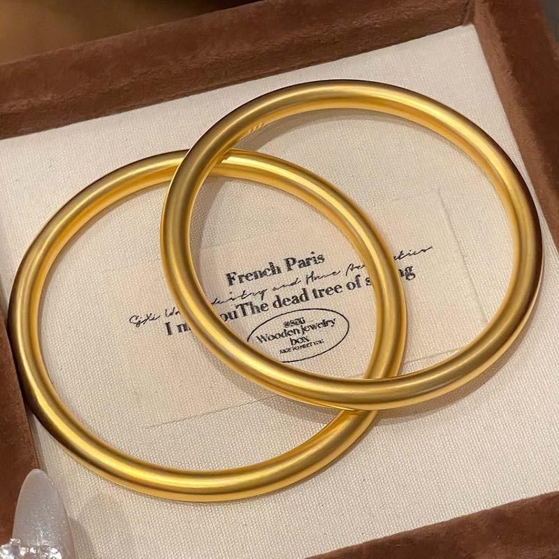 新年手镯实心沙金轻奢手镯女黄金色首饰手环仿金高级感手饰礼物