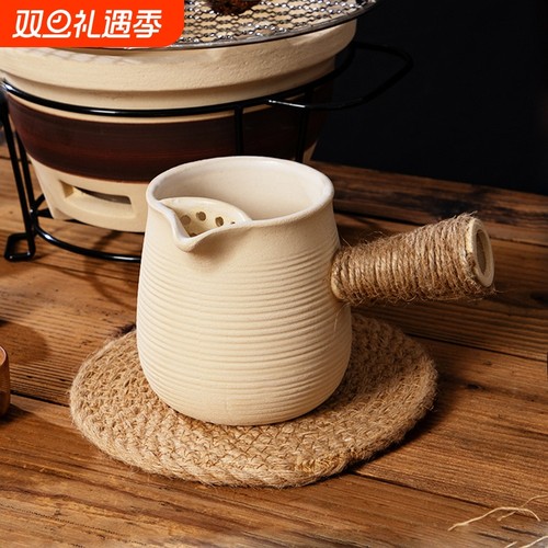 罐罐茶煮茶器陶壶围炉煮茶烤茶罐日式侧把茶壶老白茶专用煮奶茶壶