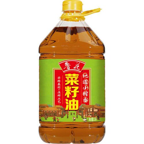 鲁花地道小榨香菜籽油非转基因5L食用油煎炒烹炸压榨工艺