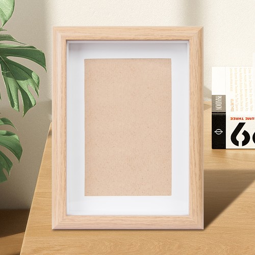 【全网爆款】书法原木色中空相框手写diy自写桌面摆台挂墙字画框