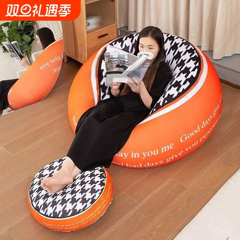 懒人沙发豆袋可躺可睡休闲阳台小沙发椅子儿童卡通躺椅卧室榻榻米