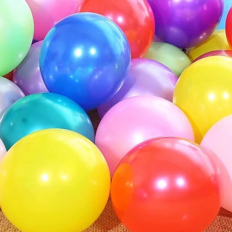 加厚防爆彩色气球批发结婚房场景儿童生日装饰布置用品开业气筒