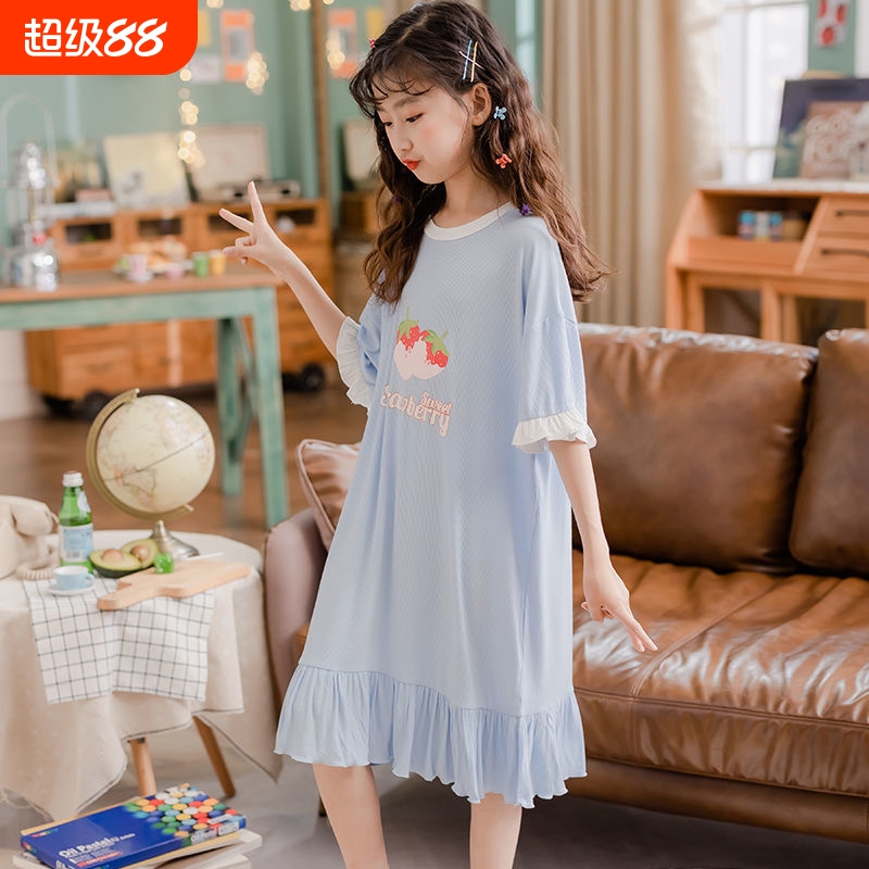 夏季女童睡裙儿童薄款