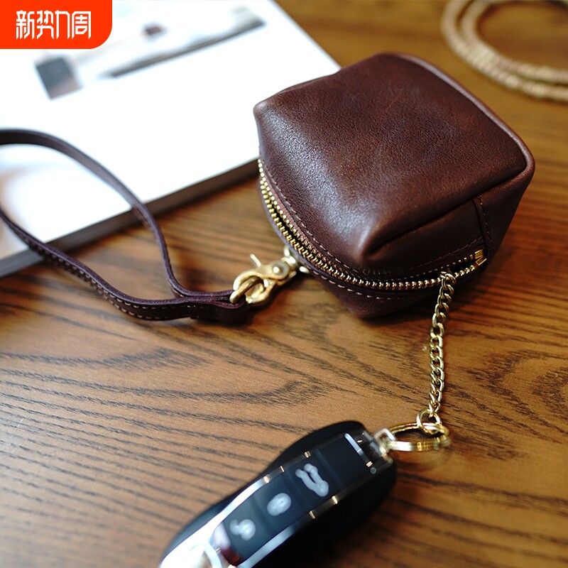 2025新款复古大容量耳机口红硬币包车钥匙收纳包卡包零钱包小巧