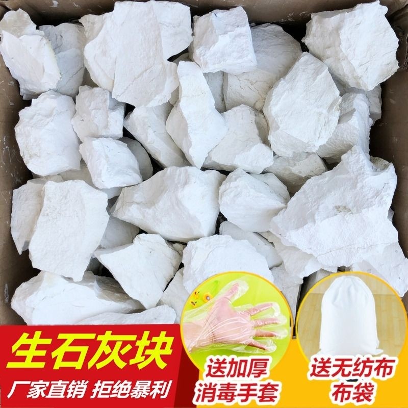 生石灰块杀菌消毒除湿刷白净化鱼塘养殖种植图树干燥剂防潮防霉