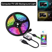 led5V light strip 5050RGB self-adhesive sheet seven-color remote control home decorative TV background wall sound pickup control thumbnail 7