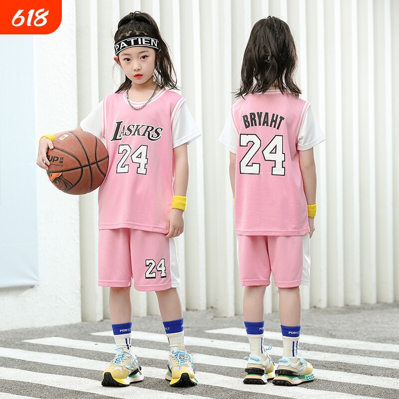 女童篮球服套装夏季速干球衣女生儿童夏装短袖女孩运动训练服女款