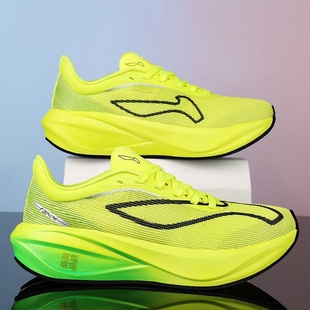 飞电5C碳板超轻跑步鞋学生男女专业竞速运动跑鞋冬季黑色绿色红色