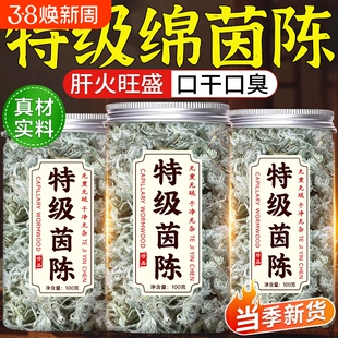 茵陈茶新鲜中药材养生茶正品肝官方旗舰店特级泡水喝的功效与作用