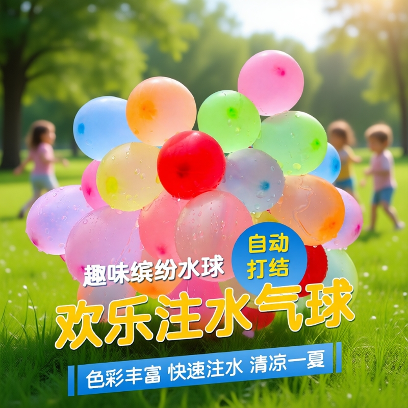 儿童水气球户外快速注水夏天打水仗自动封口迷你小孩灌注汽球水球