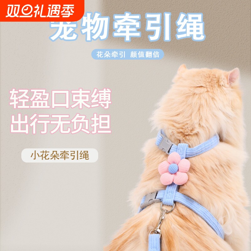 猫咪小花牵引绳防挣脱