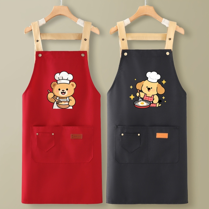 工装围裙厨房家用帆布工作服女餐饮上班专用做饭男生2025新款大人