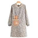 韩版 洋气帆布围裙厨房做饭罩衣家用防污透气餐饮工作服围腰 长袖