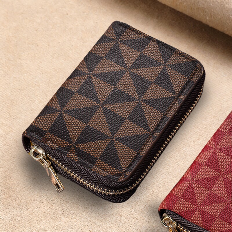 防盗刷卡包女士多卡位大容量高档拉链证件驾驶证卡片收纳包防消磁