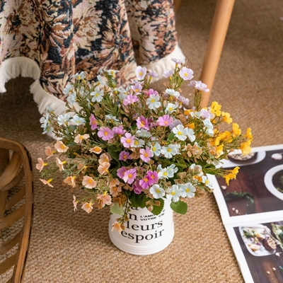 绿植物雪樱花仿真花假花婚庆装饰INS风工艺品MW77701