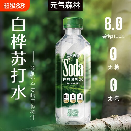 元气森林白桦苏打水360ml*12瓶