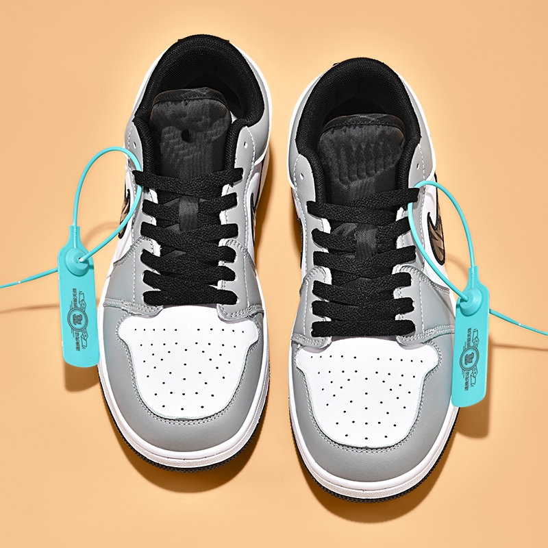 aj烟灰男鞋空军一号学生儿童情侣运动鞋aj1低帮板鞋女款鞋子百搭