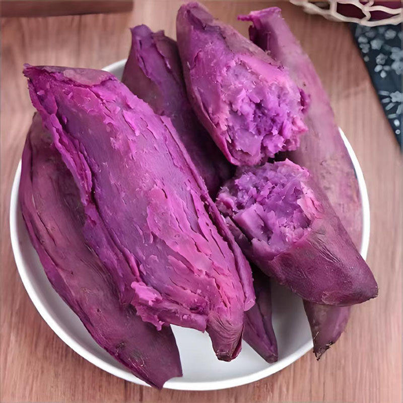 广西沙地紫薯新鲜紫罗兰板栗紫心番薯地瓜香薯农家自种