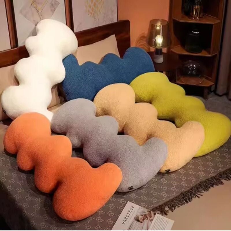 可爱波浪抱枕长条枕夹腿床头靠枕长形睡觉床上孕妇侧睡生日礼物女