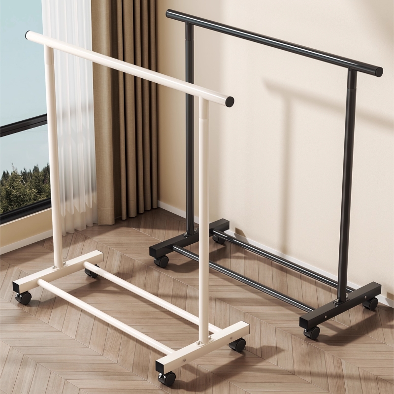 承重稳固大容量！落地晾衣架