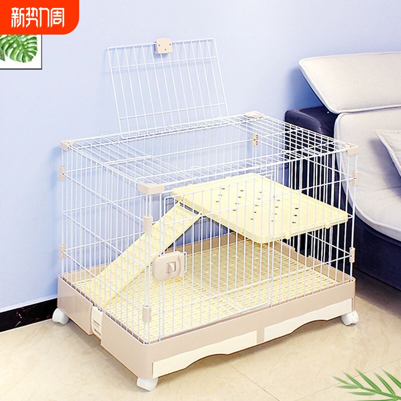 兔笼双抽屉笼子防喷尿自动清粪大号用品荷兰猪龙猫养殖笼猫笼厂家