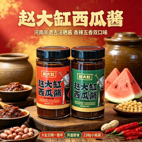 赵大缸西瓜酱河南非遗西瓜酱
