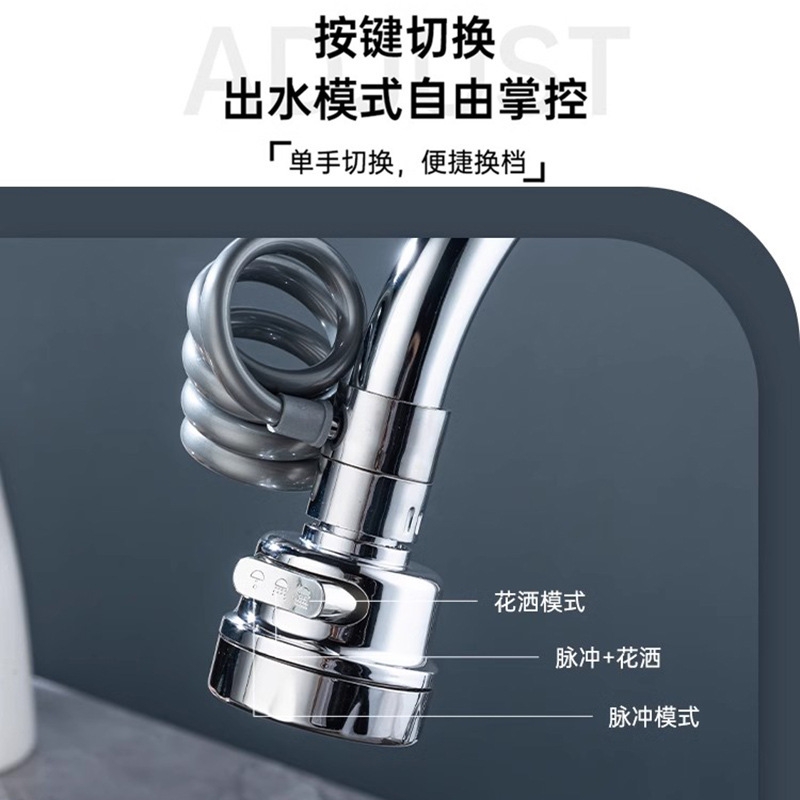 【共润伸缩水龙头】防溅水神器加压万向可旋转起泡器过滤出水嘴厂