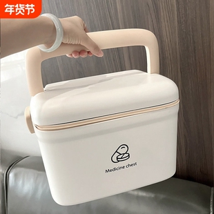 医药箱家庭装家用大容量药品药物急救箱收纳盒小号便携医疗箱双层