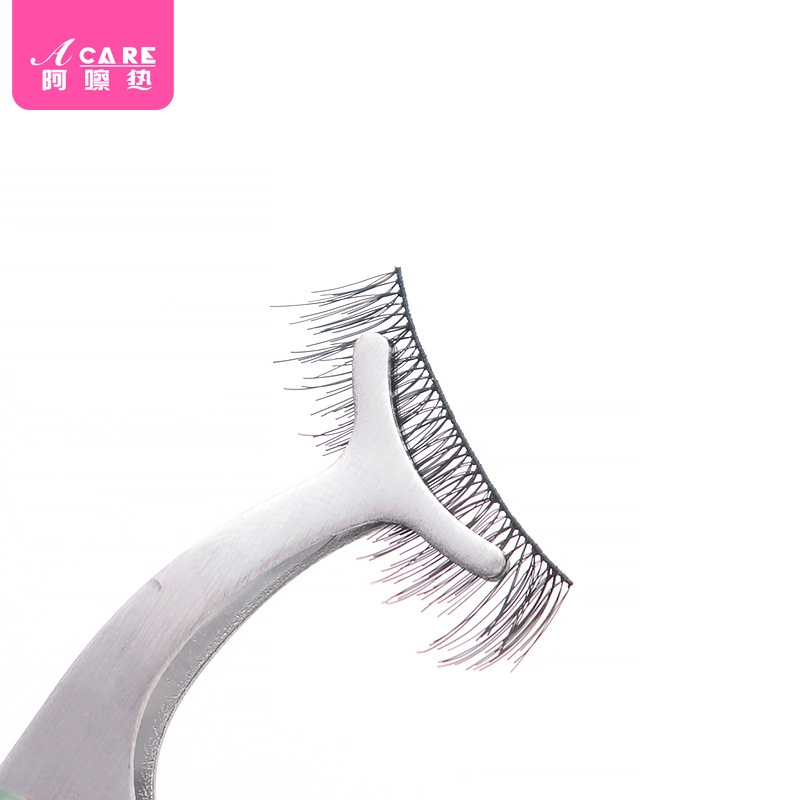 假睫毛辅助器AA1sl001-睫毛镊子化妆夹子初学者美睫师通用弧形夹