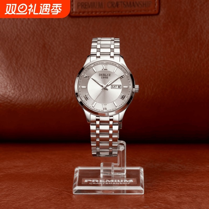 老人手表男士爸爸女款情侣表防水老年人学生石英表男款非机械表礼