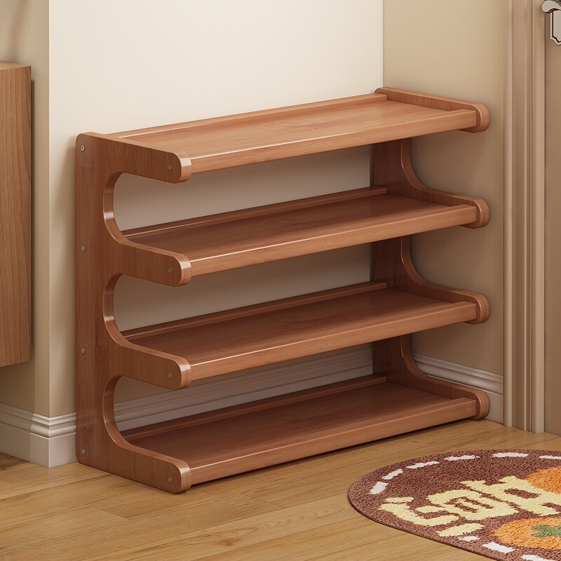 简易鞋架多层家用门口小型收纳鞋架子入户鞋柜鞋子楠竹宿舍竹子