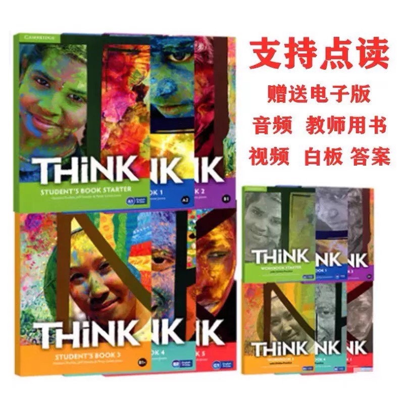 原版进口剑桥少儿英语教材thinkThink12345级别中学英语KET/PET考试青少年初中高中培训