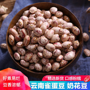 云南雀蛋豆新货奶花豆花生豆农家自种四季豆米干货 花豆芸豆500g