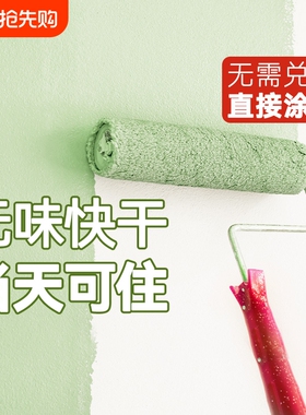 内墙乳胶漆室内自刷油漆家用涂料无味彩色白色墙漆墙面无甲醛环保