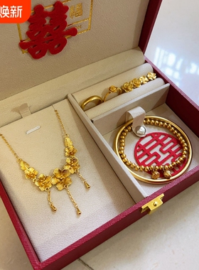 雀享新娘沙金材质结婚订婚摆件